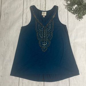Knox Rose Embellished V-Neck Tank